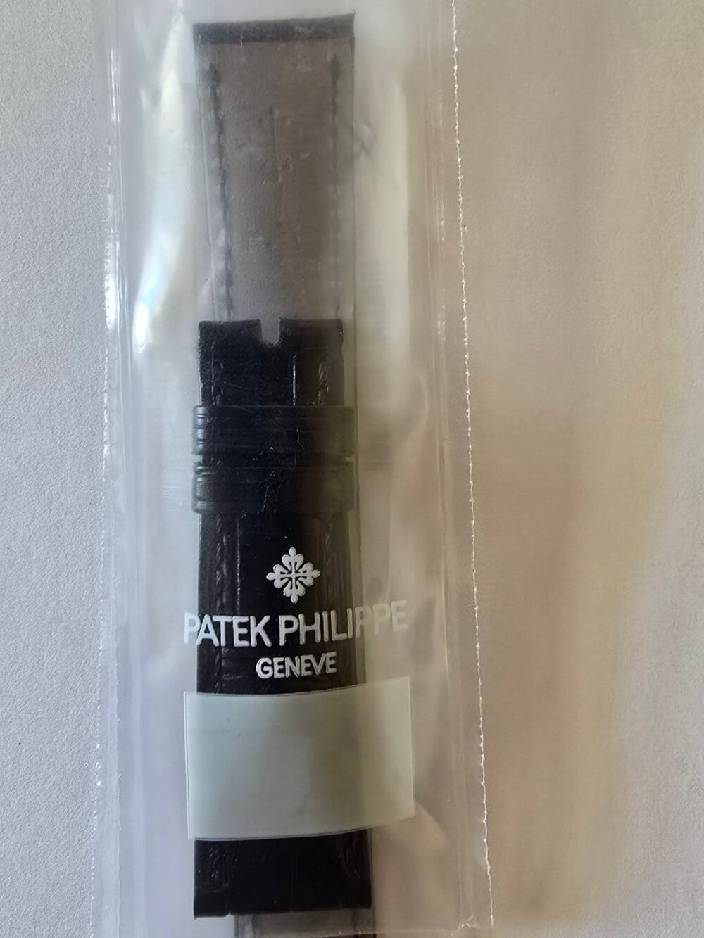 Patek Phillippe 19 x 16mm Matte Black Alligator Watch Band Strap - $464 New